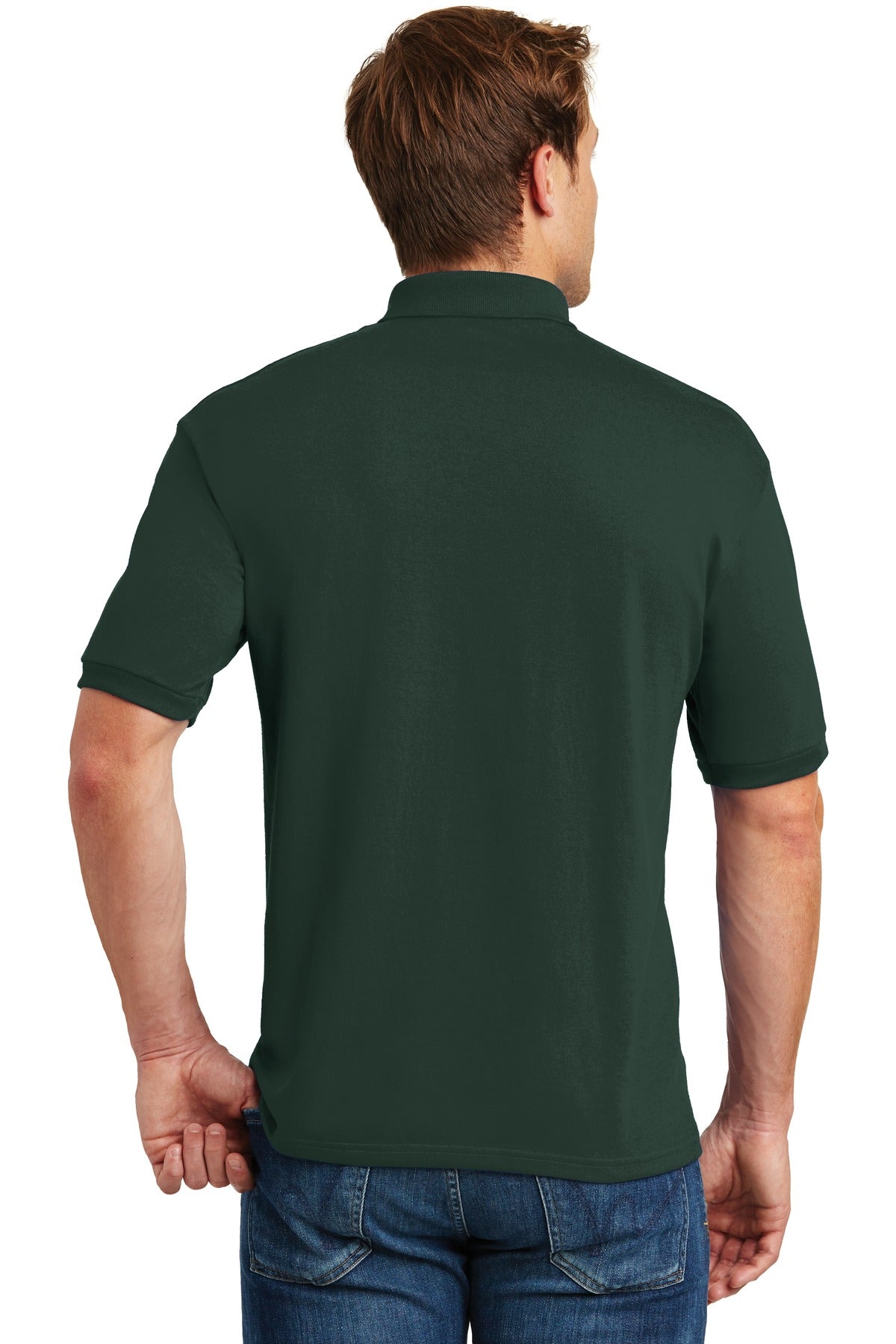 Hanes EcoSmart - 5.2-Ounce Jersey Knit Sport Shirt. 054X