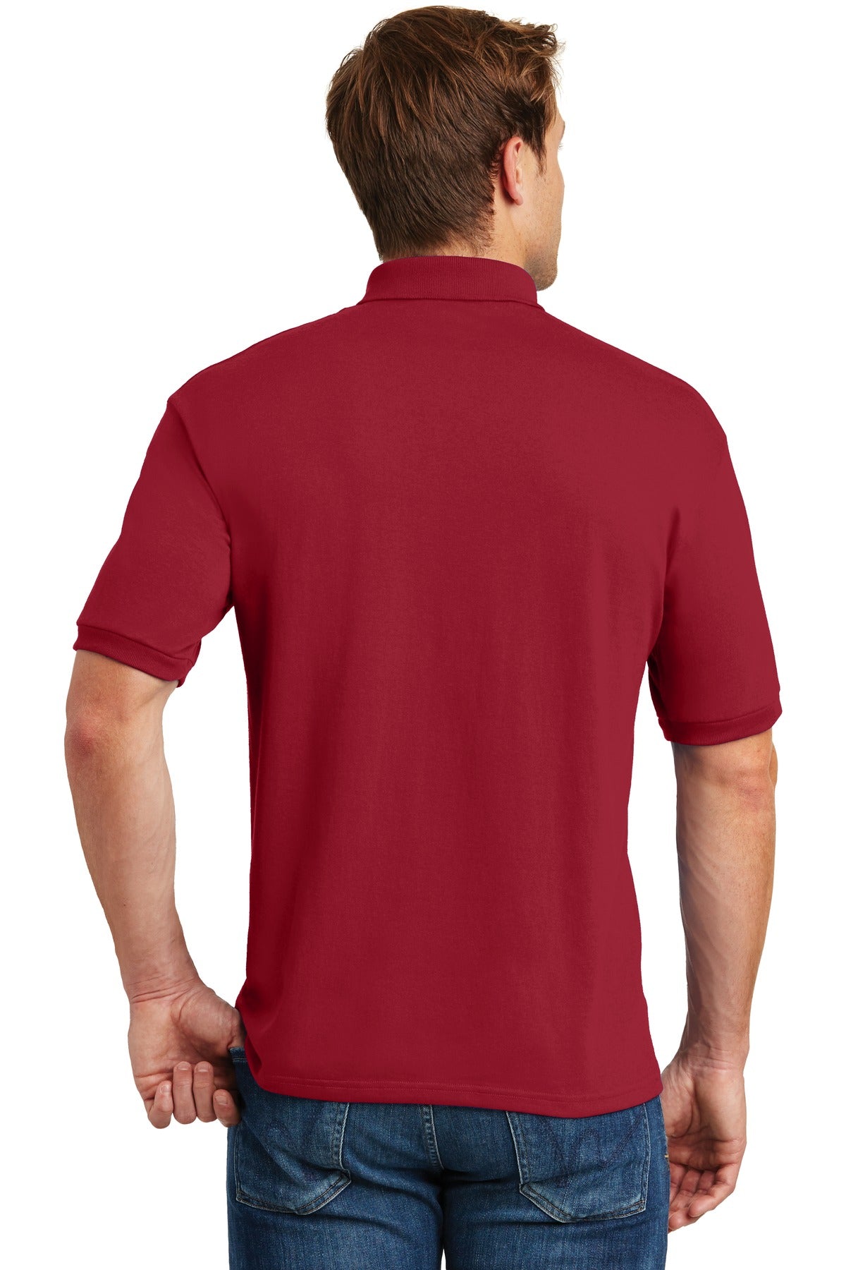Hanes EcoSmart - 5.2-Ounce Jersey Knit Sport Shirt. 054X
