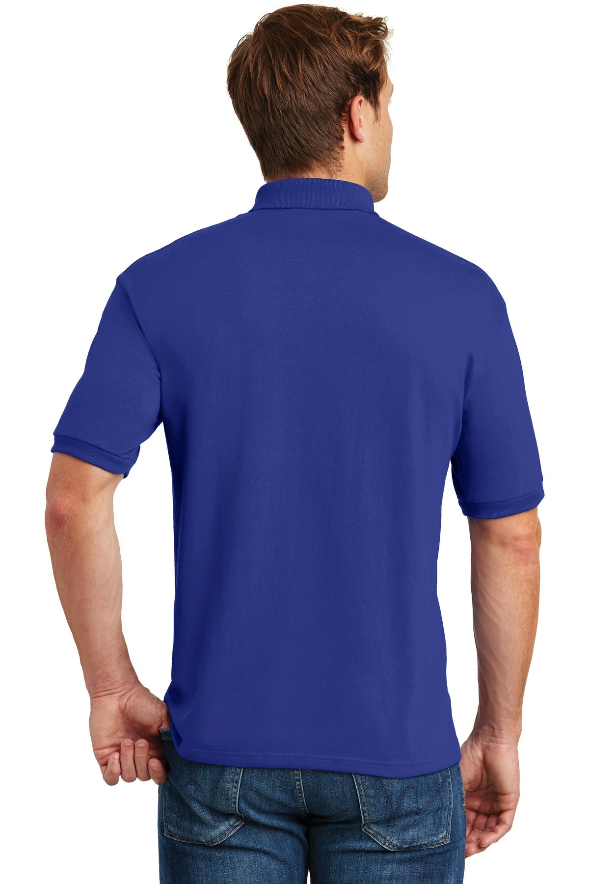 Hanes EcoSmart - 5.2-Ounce Jersey Knit Sport Shirt. 054X