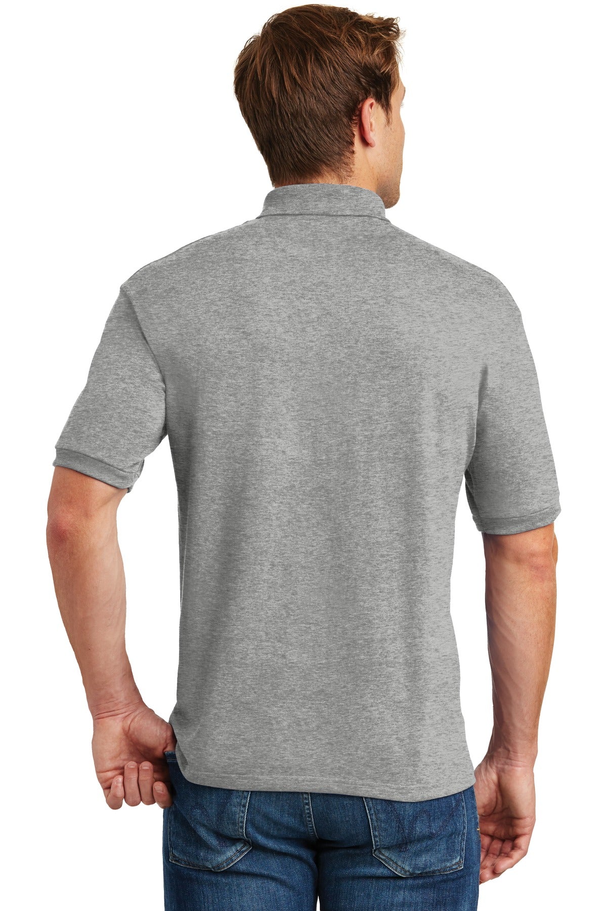 Hanes EcoSmart - 5.2-Ounce Jersey Knit Sport Shirt. 054X