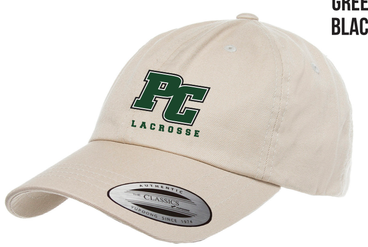 Pine Crest Lacrosse 100% Cotton Adjustable Hat - Green