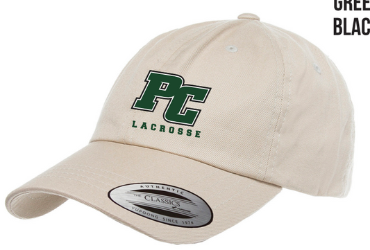Pine Crest Lacrosse 100% Cotton Adjustable Hat - Tan