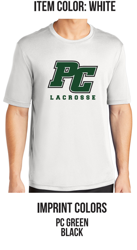 Pine Crest Lacrosse Short Sleeve Dri-Fit Tee A - Black