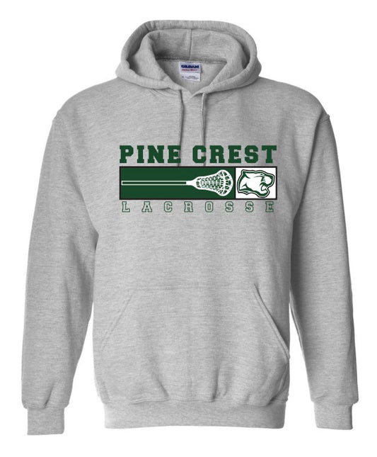 Pine Crest Lacrosse Hoodie B - Sport Grey