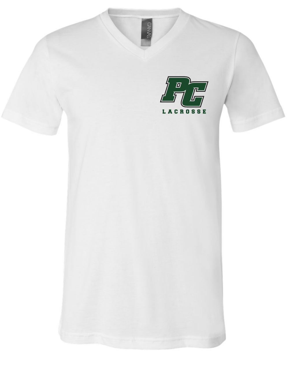 Pine Crest Lacrosse Ladies V-Neck Tee - Black